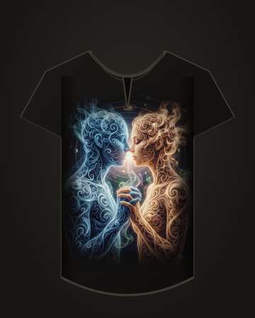 Lovers tee, kiss