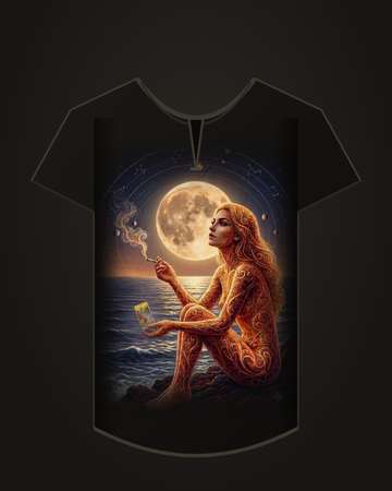 Moon tee